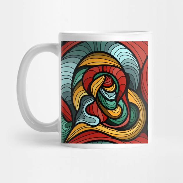 Abstract Art Curves by Makanahele